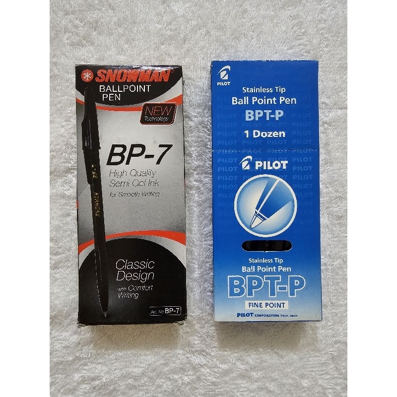 

Pulpen Pilot BPTP & Pulpen Snowman BP-7