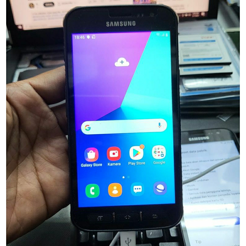 Hp samsung Galaxy XCover 4 Second 4G RAM 2GB / ROM 16GB Batangan samsung xcover 4 sudah NFC