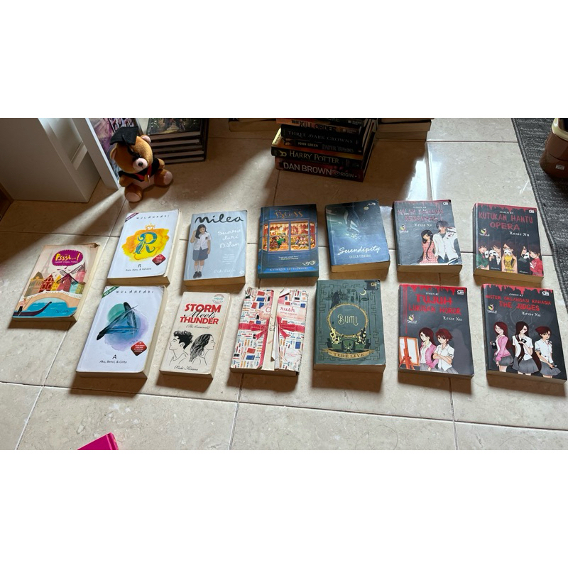 Preloved novel indonesia | bumi | omen | A | R | milea | bliss | serendipity