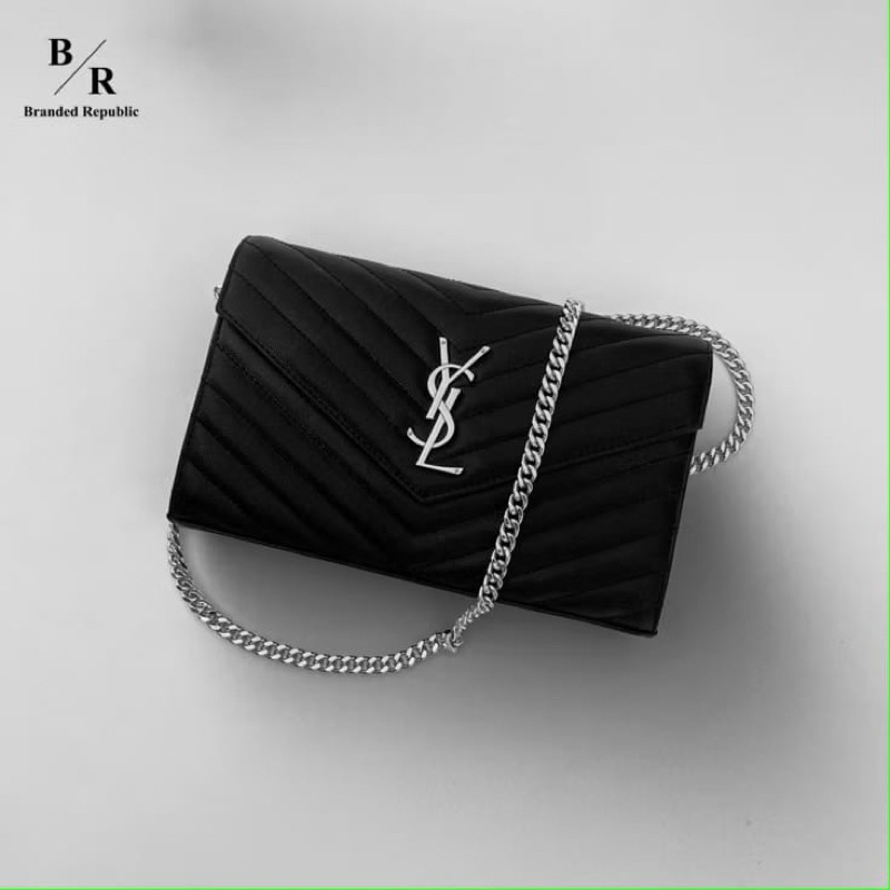 Tas Wanita YSL WOC Hitam 22cm