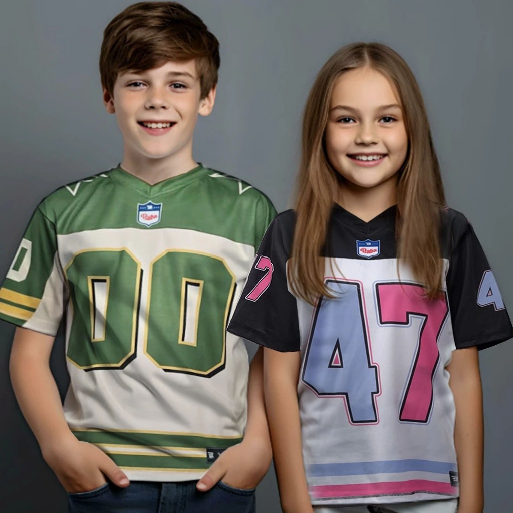 Baju anak Baba Jersey Streetwear Oversize Boxy Fit Retro Unisex Vintage / Futsal/ Voly/ Tenis Hitam 