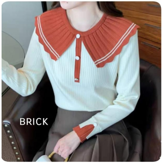 JYACOLECTION-ATASAN LENGAN PANJANG-ATASAN WANITA IMPORT-BLUS BANGKOK-BLUS IMPORT