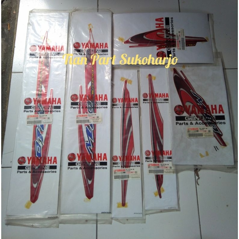 Striping Mio sporty 2006 warna merah original