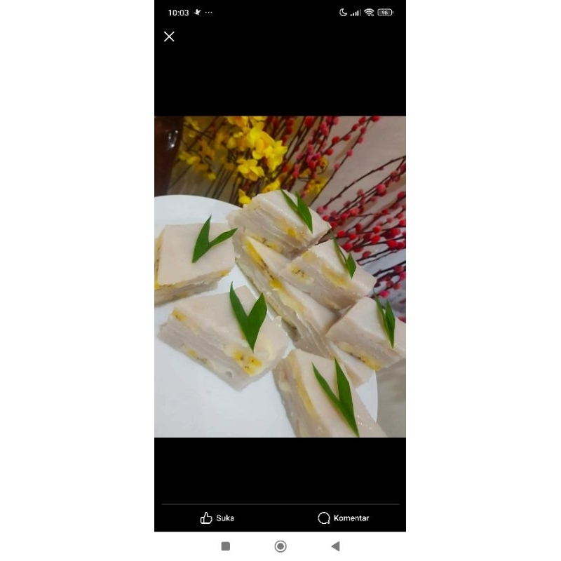 

Kue nagasari pisang / kue talam pisang kue kalimantan