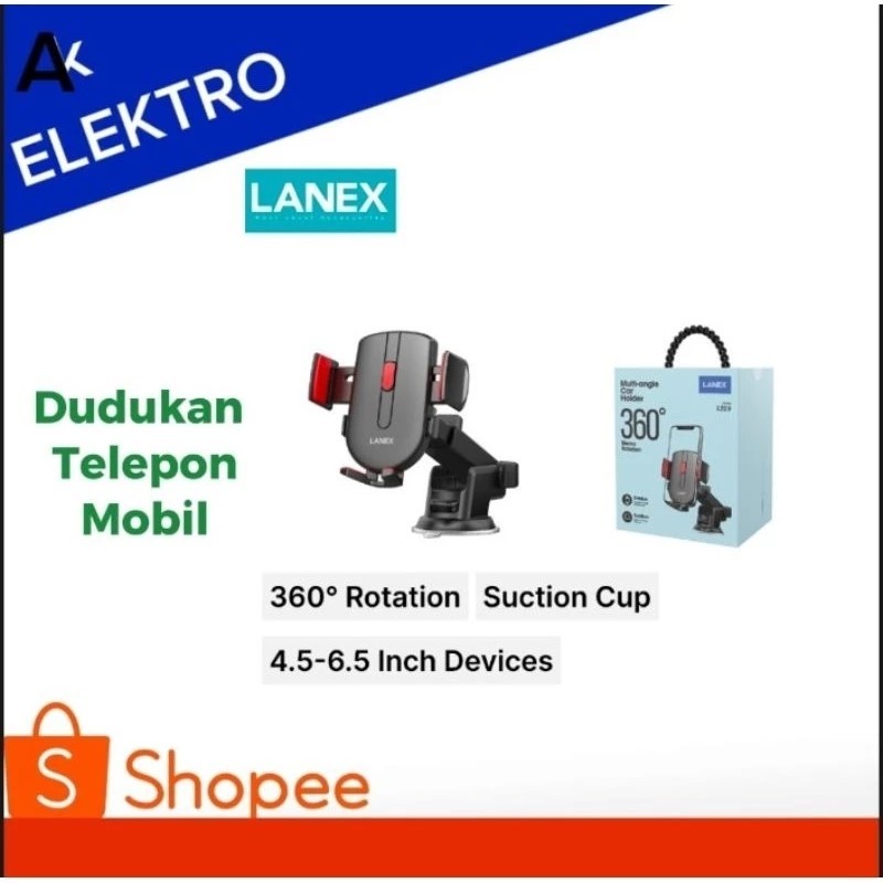 Lanex Dudukan Hp Mobil LZ09 / Dudukan Hp Mobil Lanex LZ09