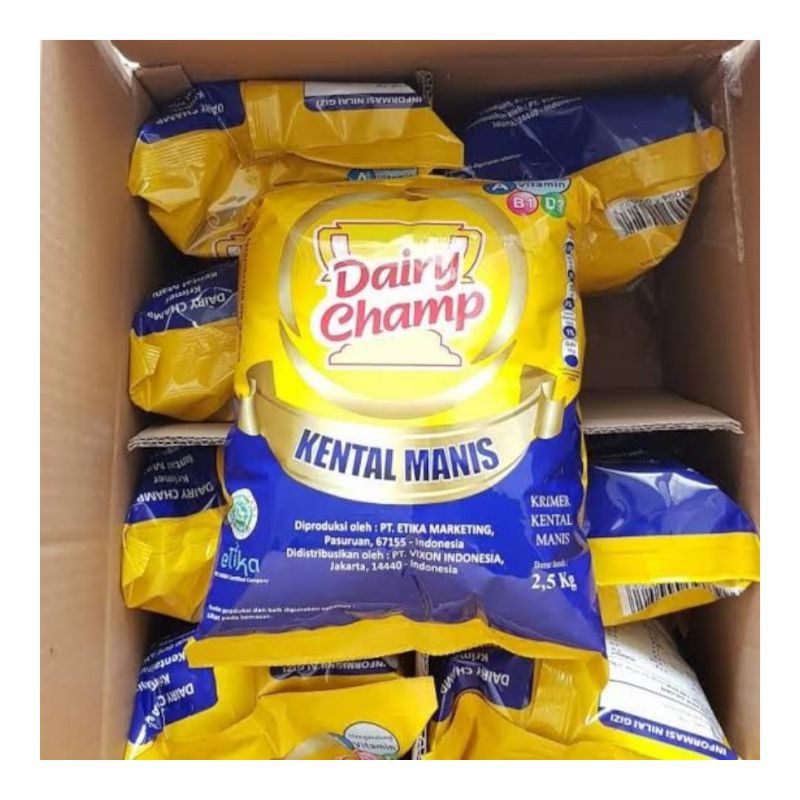 

Susu dairy champ 2,5 kg bantal / pouch susu kental