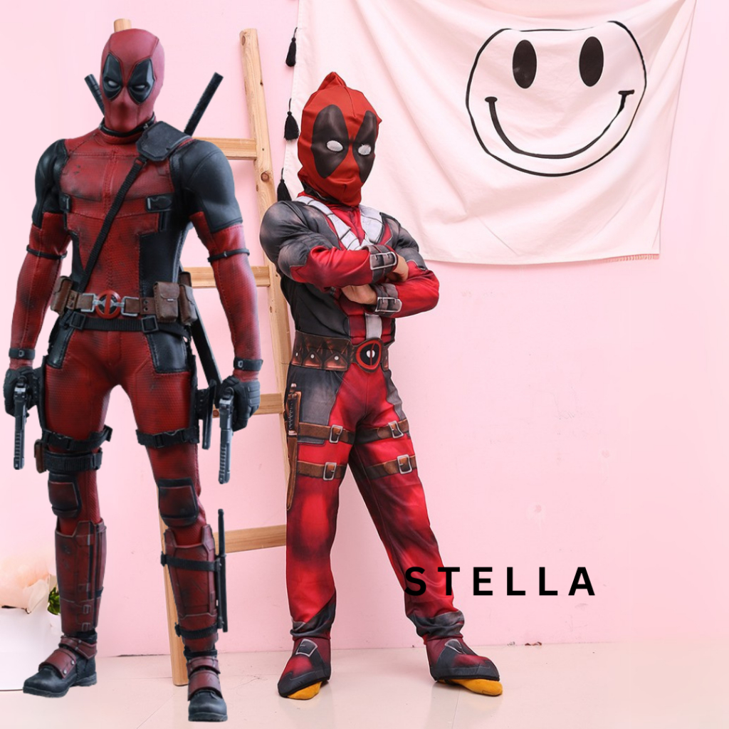 kostum MARVEL anak DEADPOOL Full Set