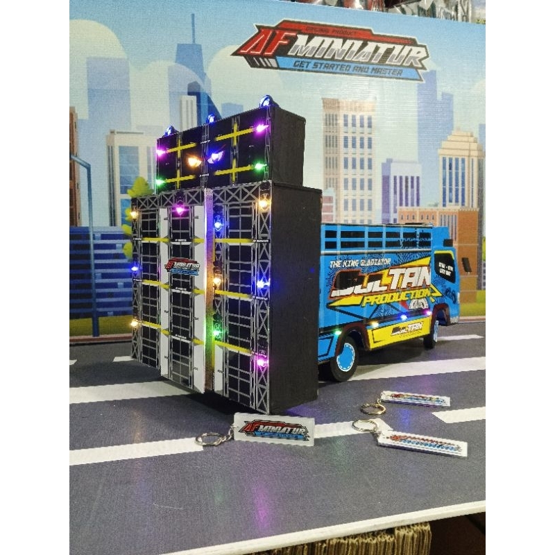 Miniatur truk sound system horeg/miniatur sound system horeg/miniatur truck oleng