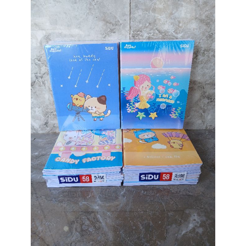 

Buku Tulis SIDU isi 58 lembar (motif random)
