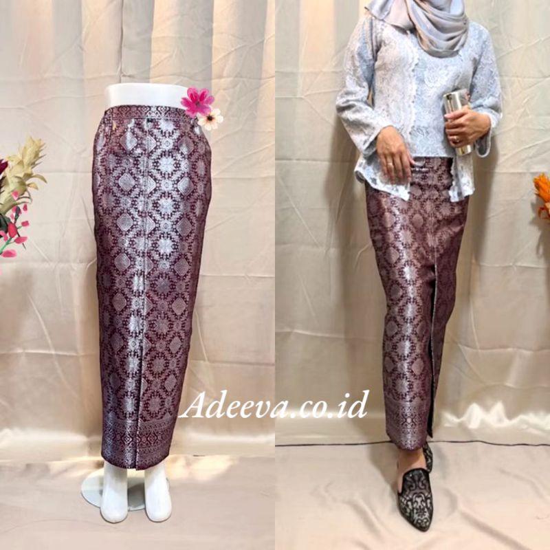 songket span jadi bawahan kebaya modern