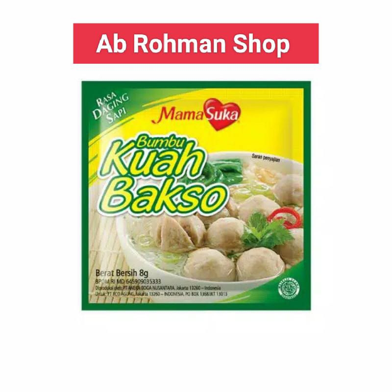

Mama Suka Bumbu Kuah Bakso Sachet 8 gr per biji