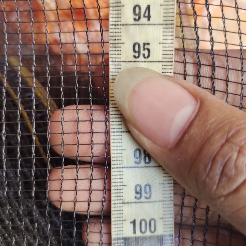 Waring hitam/jaring waring cap Dolphin harga per meter