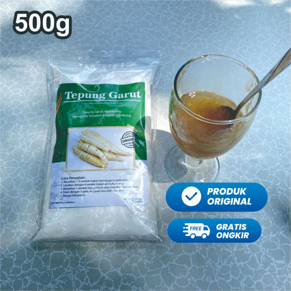 

TEPUNG PATI GARUT ASLI 1kg - Untuk Maag dan Asam Lambung (ORIGINAL)