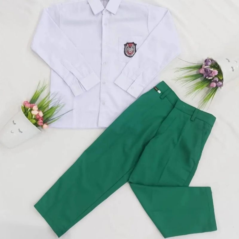 

HC-harga promo setelan Seragam sekolah SD hijau putih size 1,2,3,4,5,6 untuk anak kelas 1 sampai kelas 6