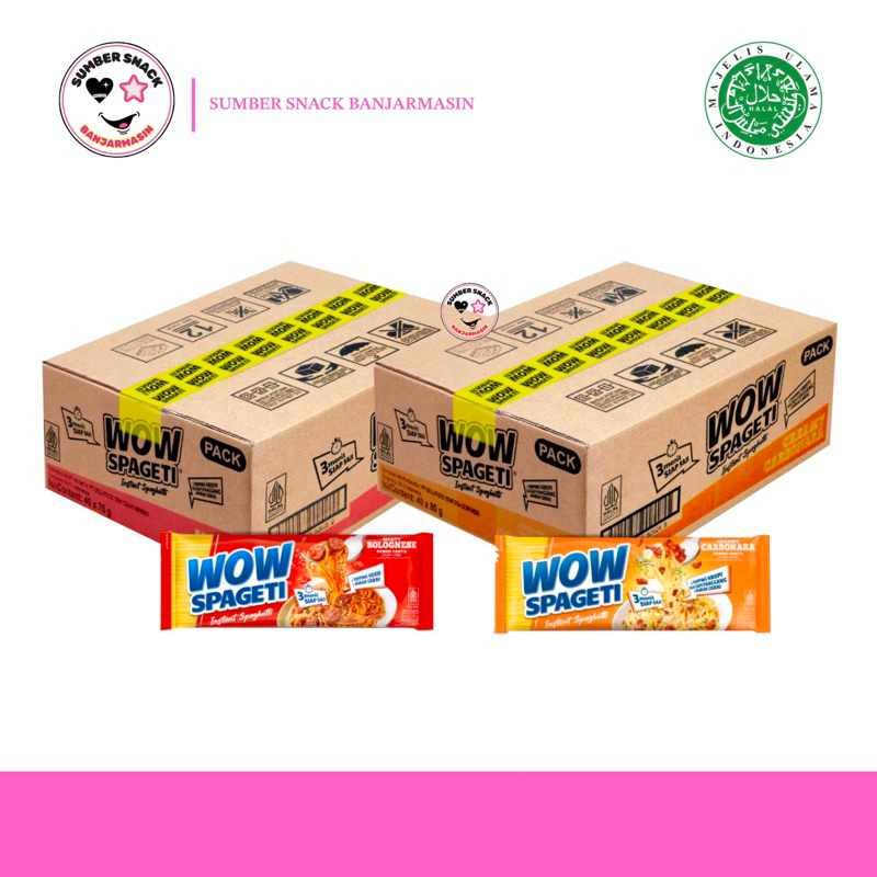 

(Karton) Wow Spageti Karton (Isi 40 Pcs/Karton) (2 Varian Rasa)