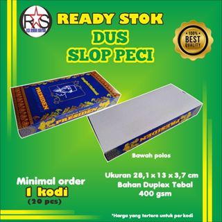 

Ready Stok Dus Slop Peci Psd Full Colour Bawah Polos Murah (harga untuk 20pcs/1 kodi) Bahan Duplex tebal 400 gsm