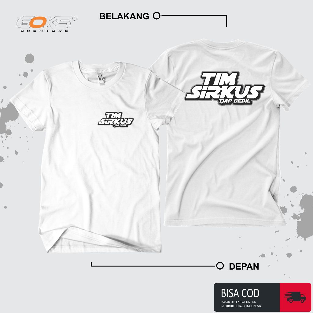 T-shir kaos tim sirkus - kaos lengan pendek pria wanita