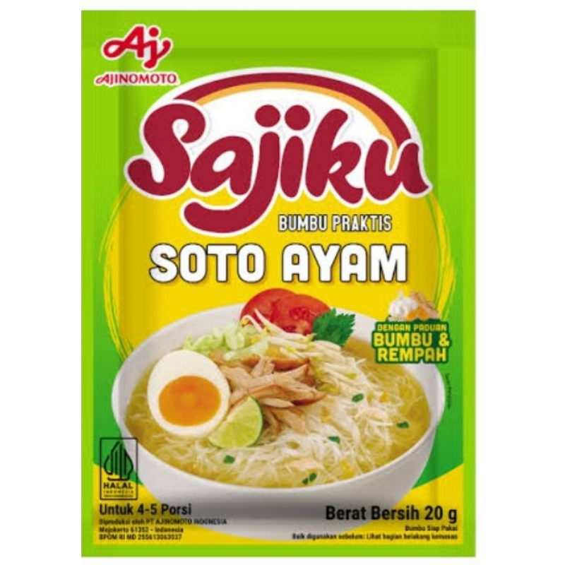

Sajiku Bumbu Soto Ayam 20gr Bumbu Instan