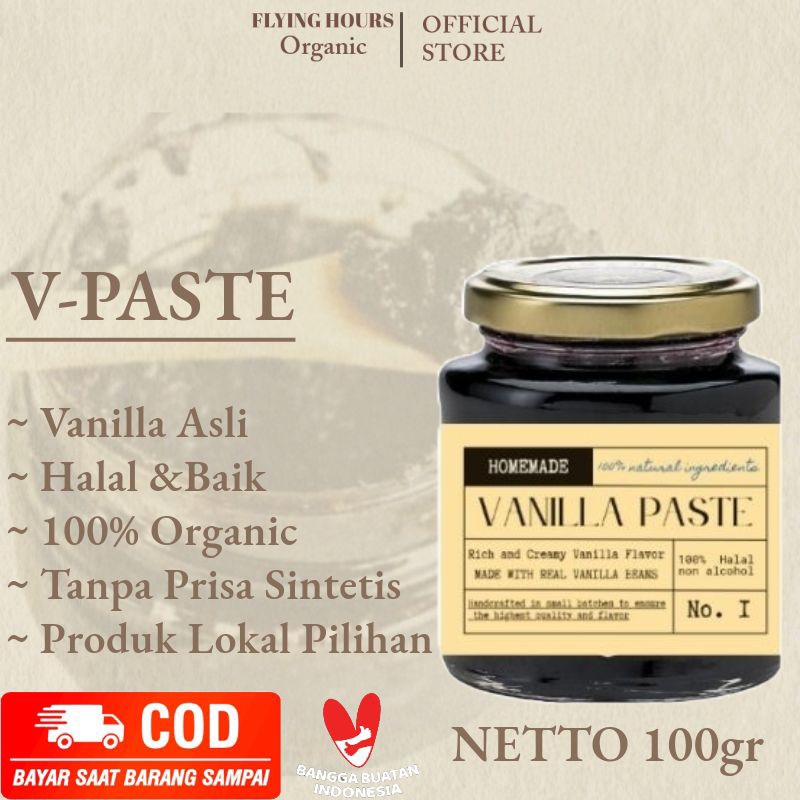 

Vanilla Pasta Halal 100gr- Pure Premium Gourmet Non Alkohol HomeMade