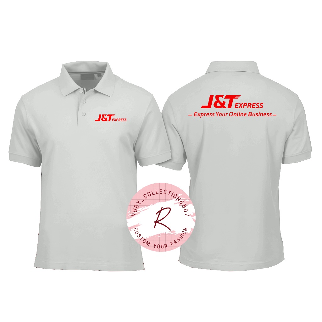 KAOS MODEL POLO KERAH JNT EXPRES - KAOS POLO EXPEDISI JNT -  POLO JNT KECE - Bebas custom suka"