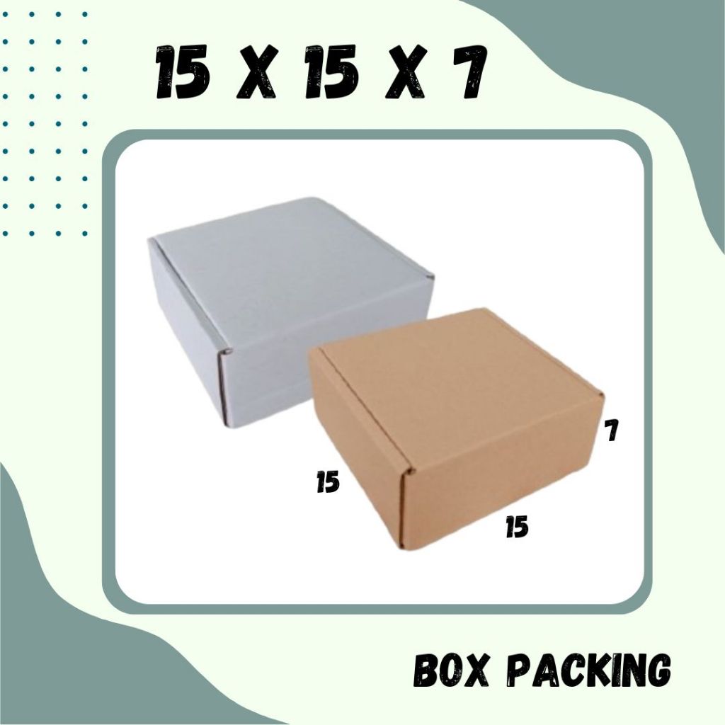 

Kardus 15x15x7 LS Box Hampers Packing Kotak Kemasan Karton Souvenir Dus Sparepart Minyak Wangi Kosmetik