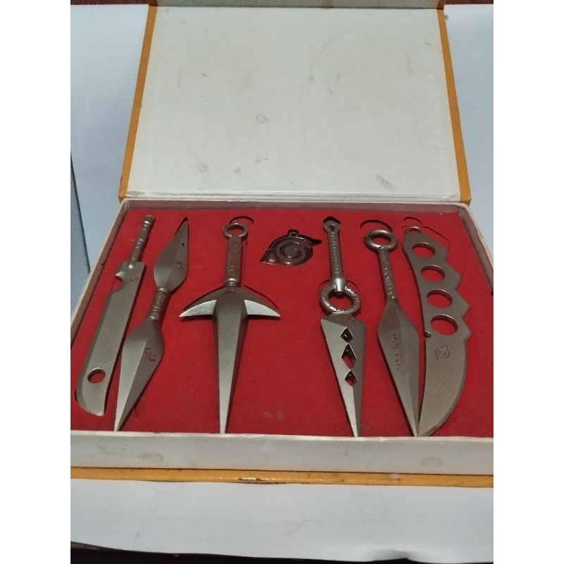 mainan kunai naruto full besi import