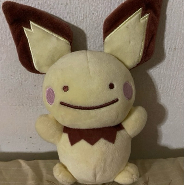 Boneka Pokemon Pichu Ditto (Pokemon Center: Ditto Transform)