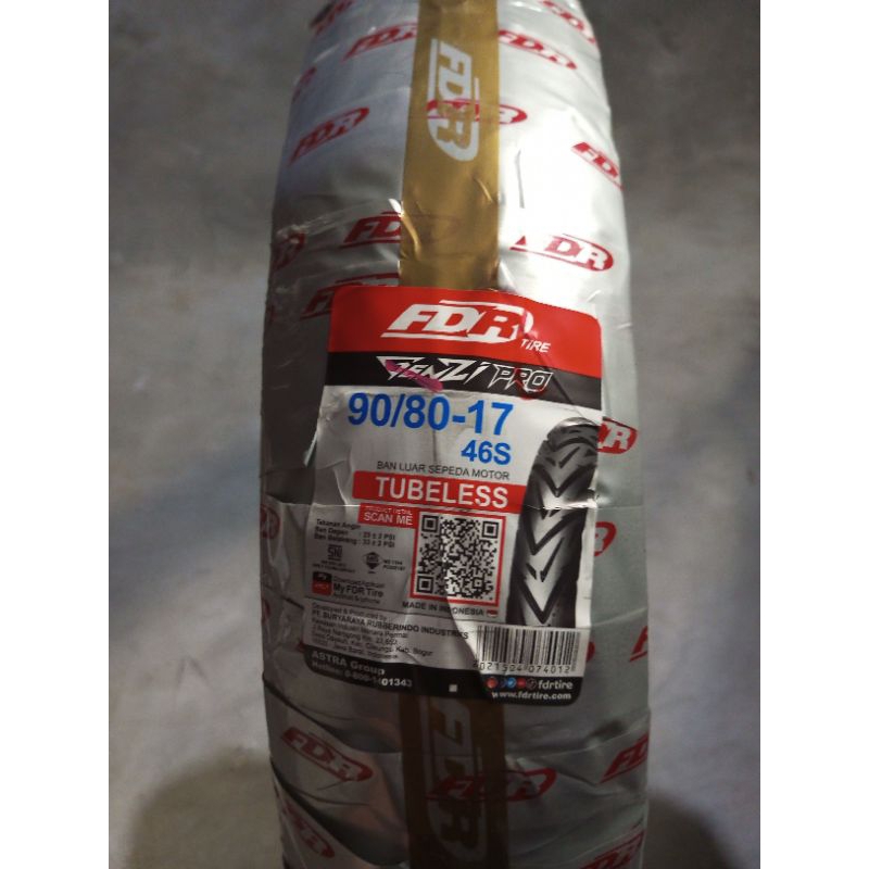 BAN LUAR FDR 90/80-17 GENZI PRO TUBELESS
