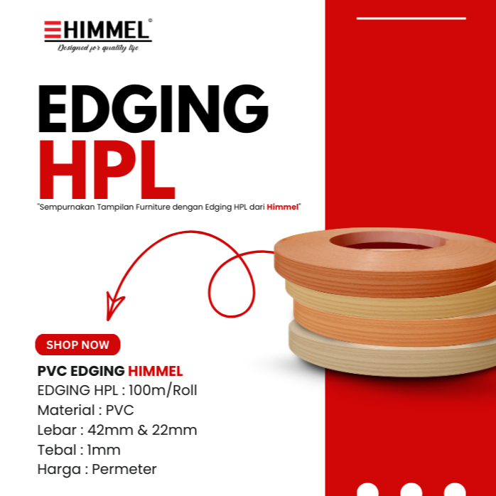 HIMMEL Edging HPL/PVC Edging 22 mm Wood Series