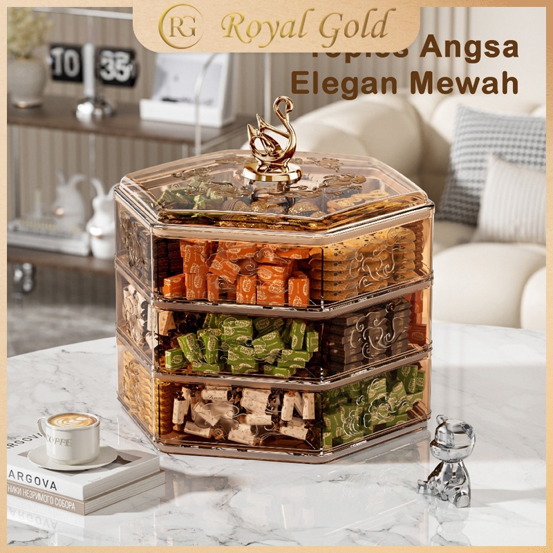 Toples Aesthetic / Toples Kue Kering / Toples Kue / Tempat Kue Basah Dan Tutup Estetik / Toples Akri