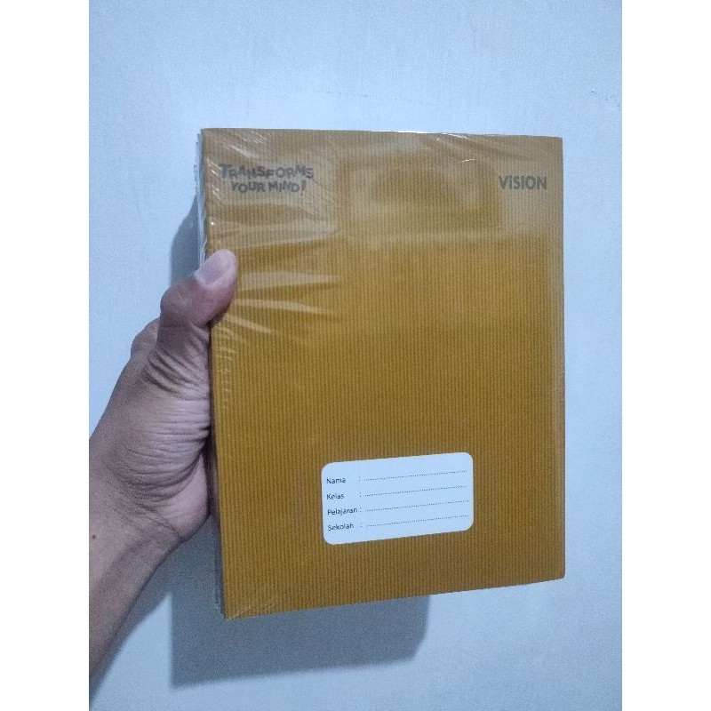 

Buku tulis sampul coklat joytree isi 38 dan vision isi 38 lembar