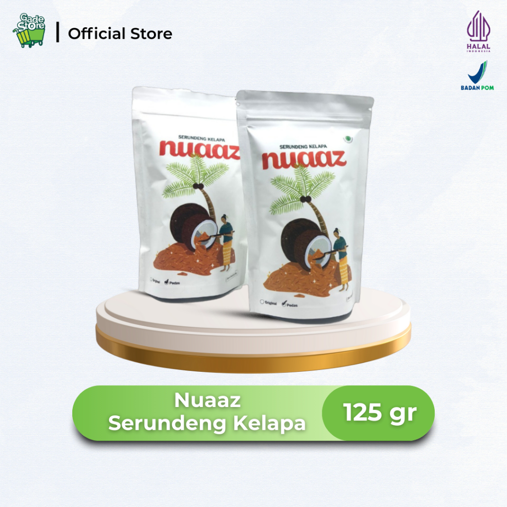 

Serundeng kelapa polos varian Original 125 gr - Nuaaz
