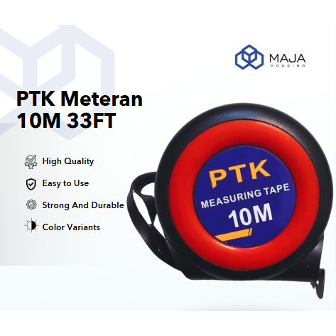 Meteran 10 Meter antislip self lock & pengunci otomatis | meter pengukur | meteran | meteran krek kr