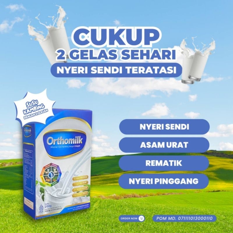 

Orthomilk Susu Kambing Etawa Plus Kolagen 200 gram