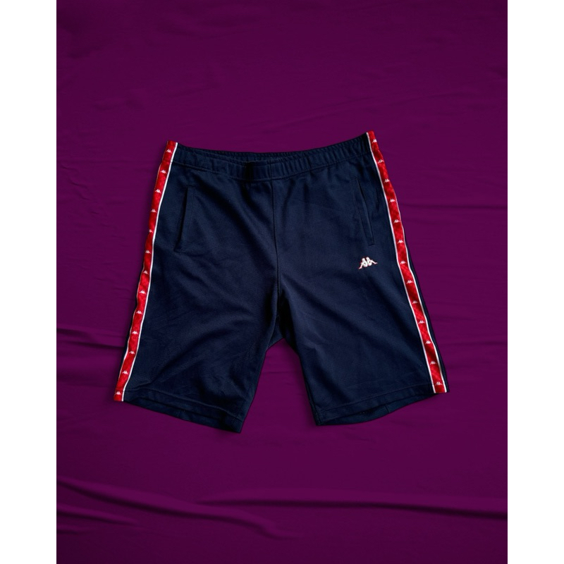 Celana Training Short Kappa Blue Red Second Thrif Original