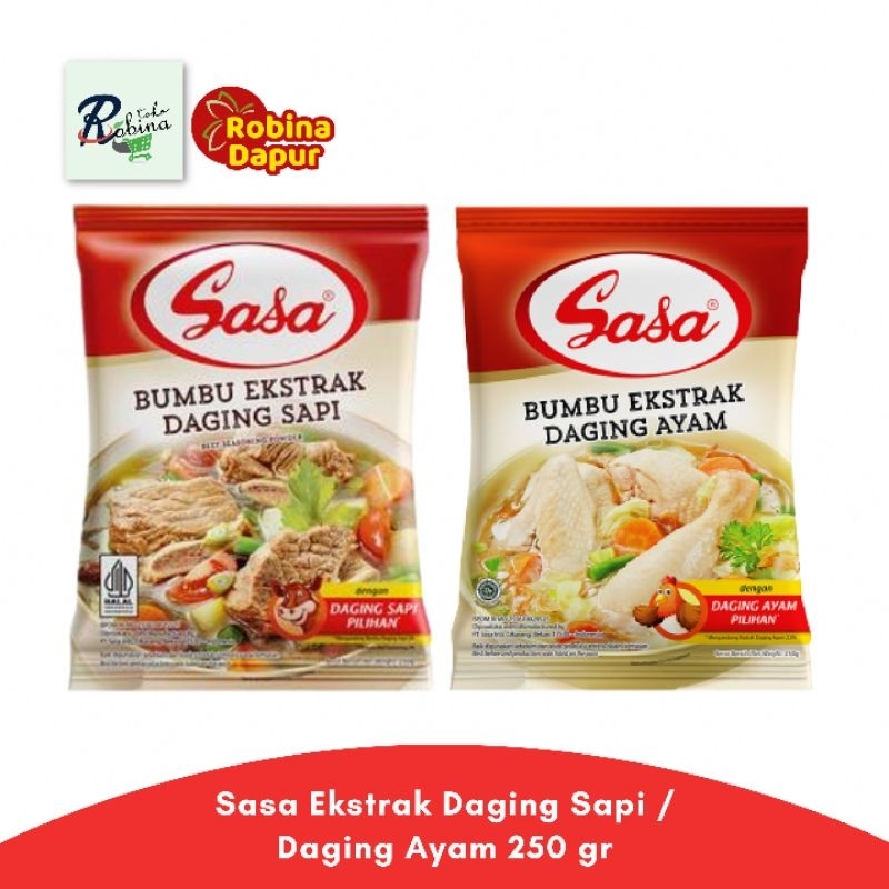 

Sasa Bumbu Ekstrak Daging Sapi Ayam 250 gr
