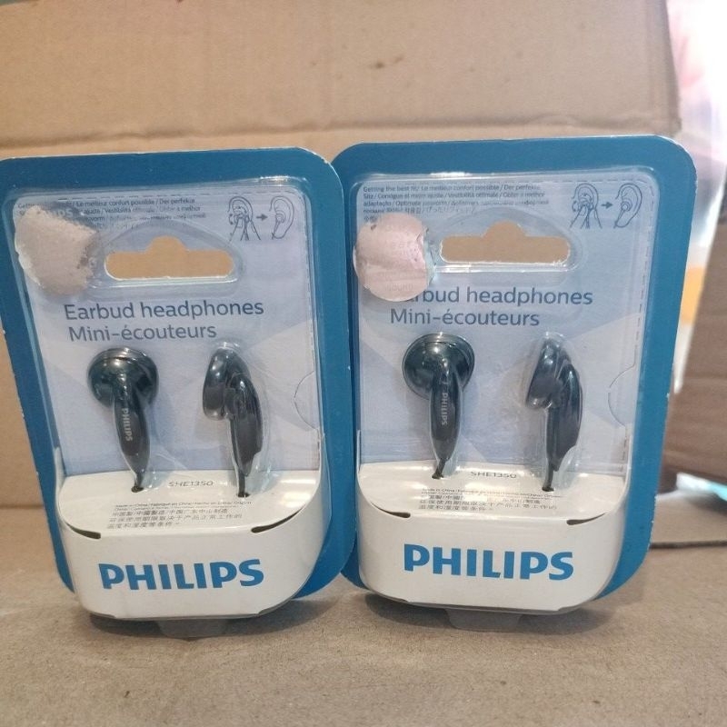 Philips SHE1350 Earphone / SHE 1350 / SHE 1350BK Bass Earphones