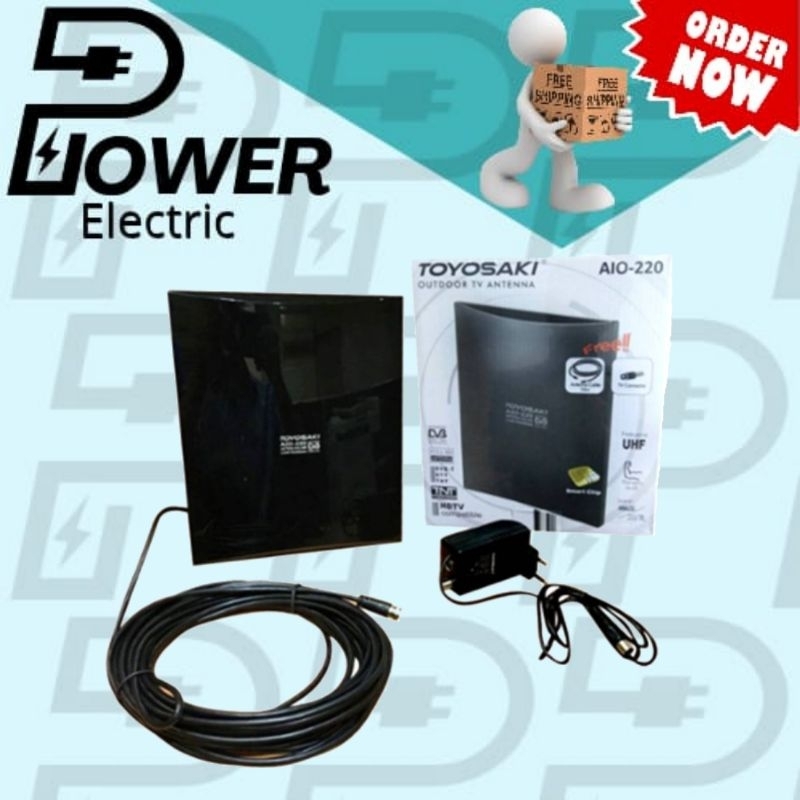 ANTENA TV DIGITAL TOYOSAKI AIO-220AW / ANTENA DIGITAL INDOOR / OUTDOOR TOYOSAKI