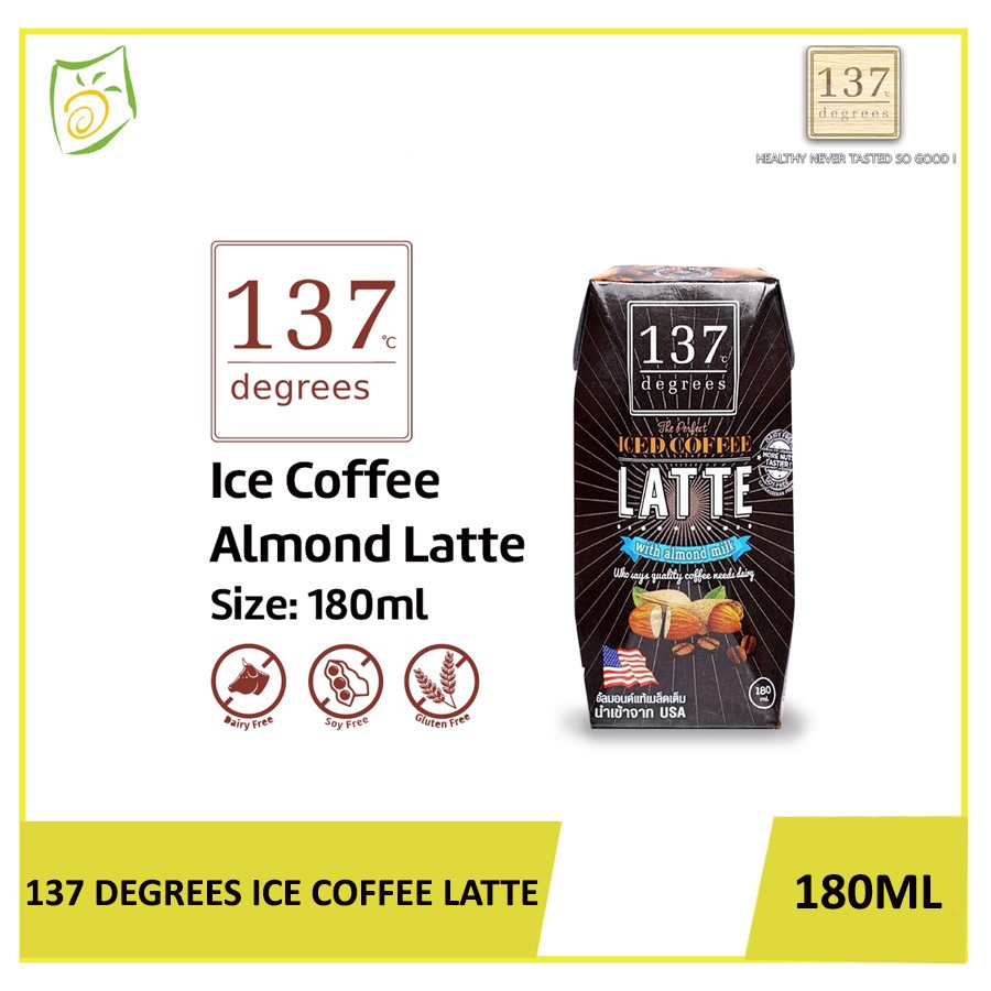 

137 Degrees Iced Coffee Latte with Almond Milk - 180ml