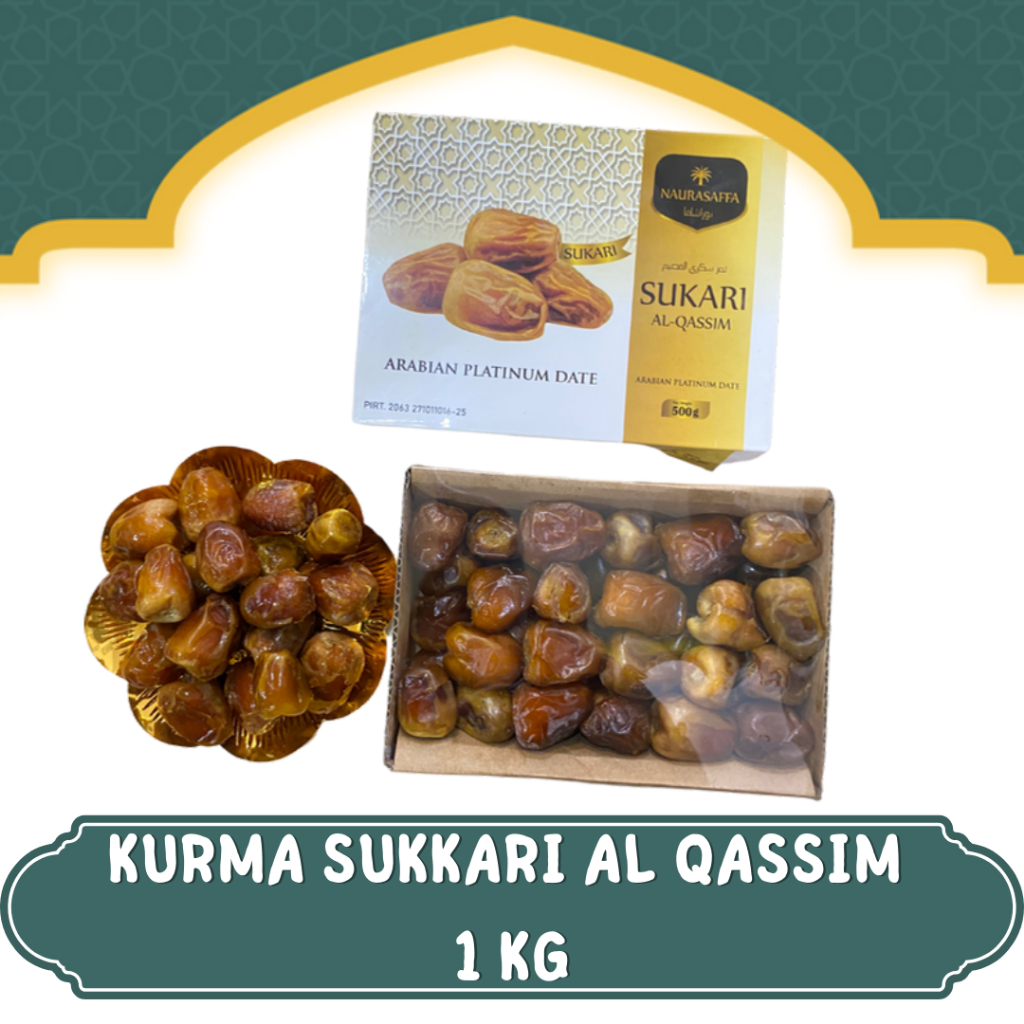 

OLEH OLEH HAJI DAN UMROH KURMA SUKKARI AL QASSIM NAURASAFFA 1KG I KURMA BASAH I KURMA SUKARY NS I SUKKARY 1KG