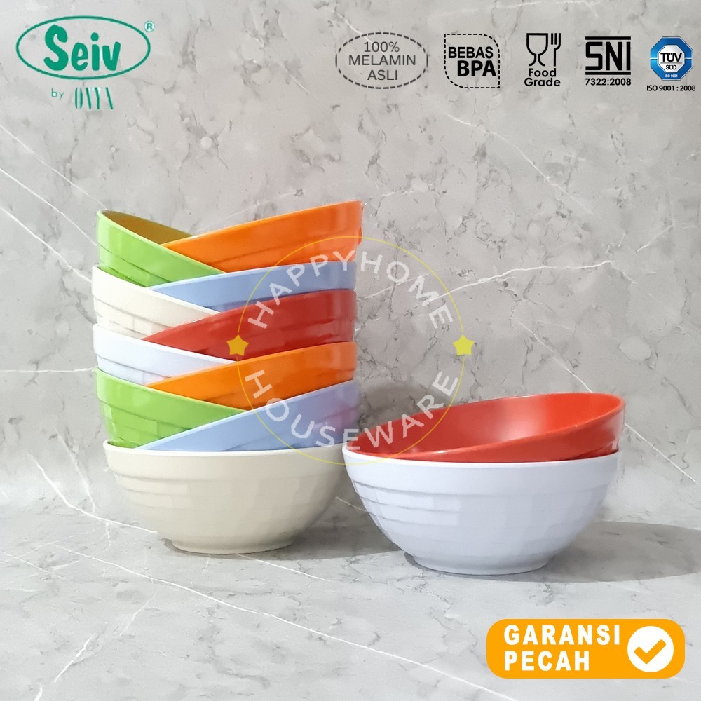 SEIV Dinner Bowl Round 4,3in Ratana Series Melamin Mangkok Makan Mangkuk Kecil Melamine 11,5cm