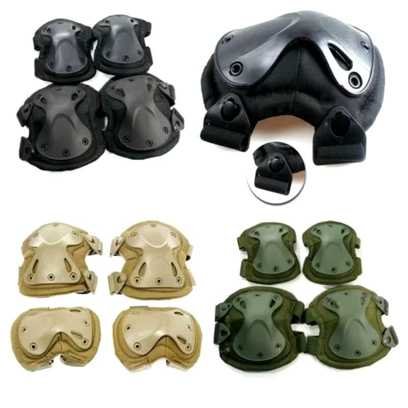 Deker Set Tactical Pelindung Lutut Dan Sikut Kneeped  Tactical Touring