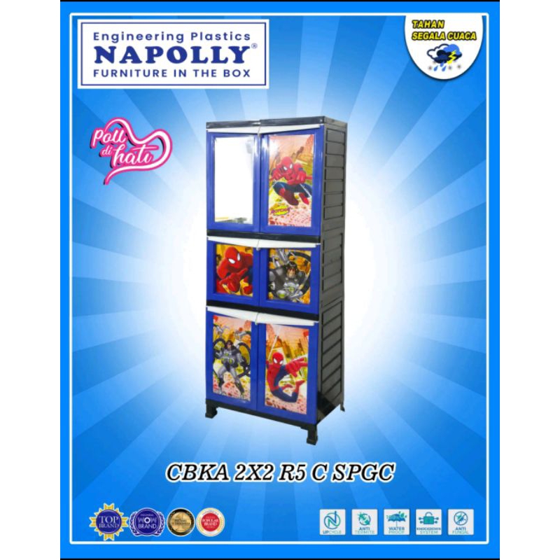 Napolly Lemari Karakter Spiderman CBKA 2X2 R5 C SPGC