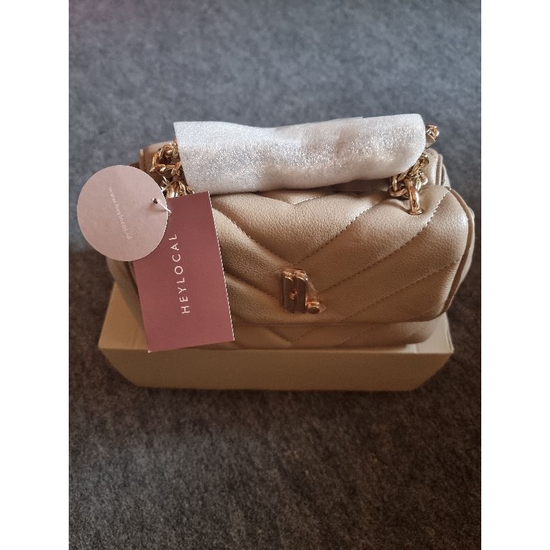 HEYLOCAL MILAN BAG MINI WARNA BEIGE