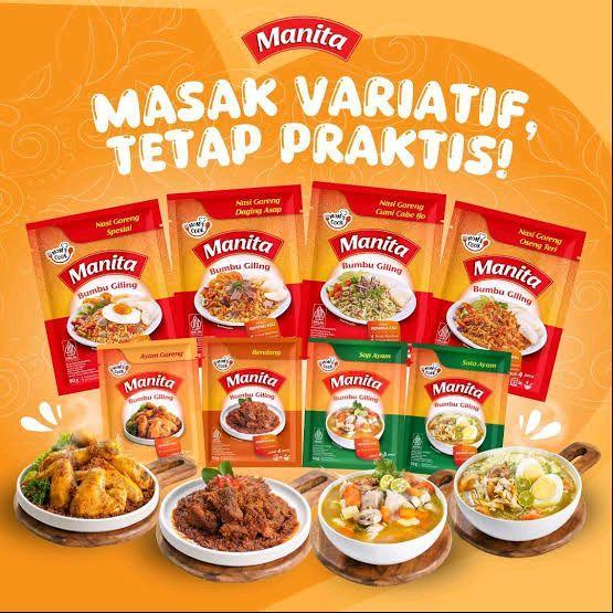 

[Buy 1 Get 2] Manita Bumbu Giling Terlengkap All Varian - Bumbu Masak Instant Buy 1 Free 1, Masakan Bubuk Rempah Spices