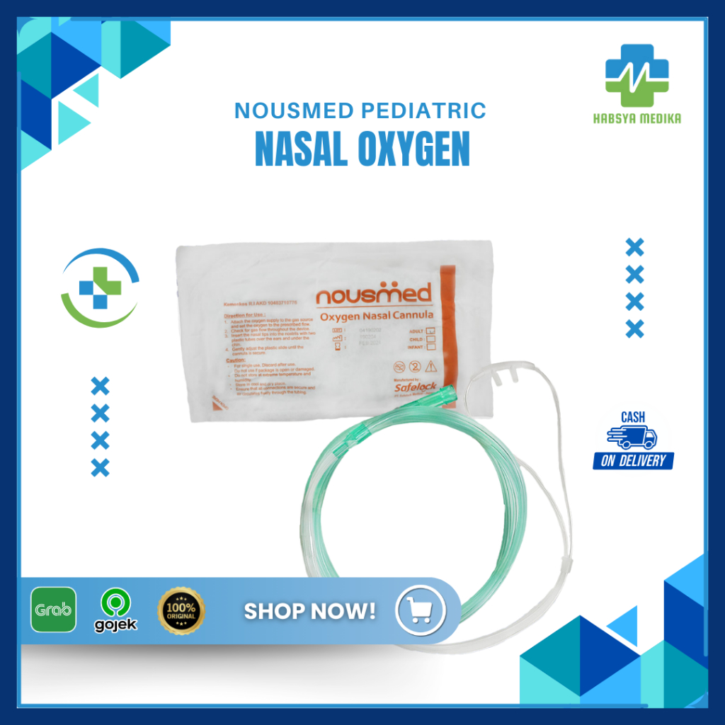 Nasal Oxygen Nousmed Pediatric – Masker Oksigen untuk Anak