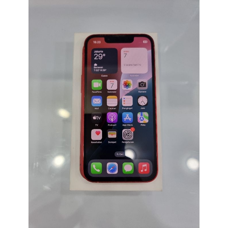 Iphone 13 Mini 256Gb Red Ex Garansi resmi Ibox