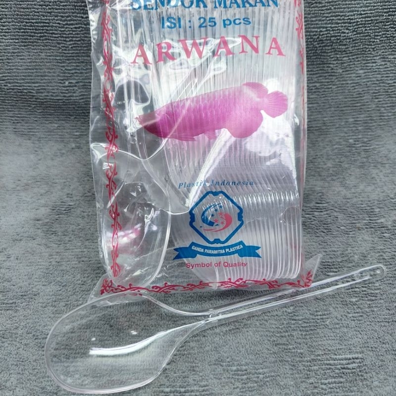 SENDOK PLASTIK MAKAN ARWANA BENING