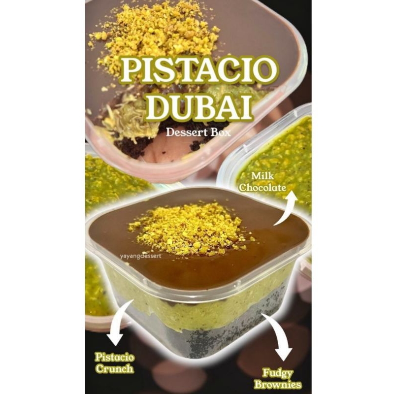

pistachio Dubai dessert
