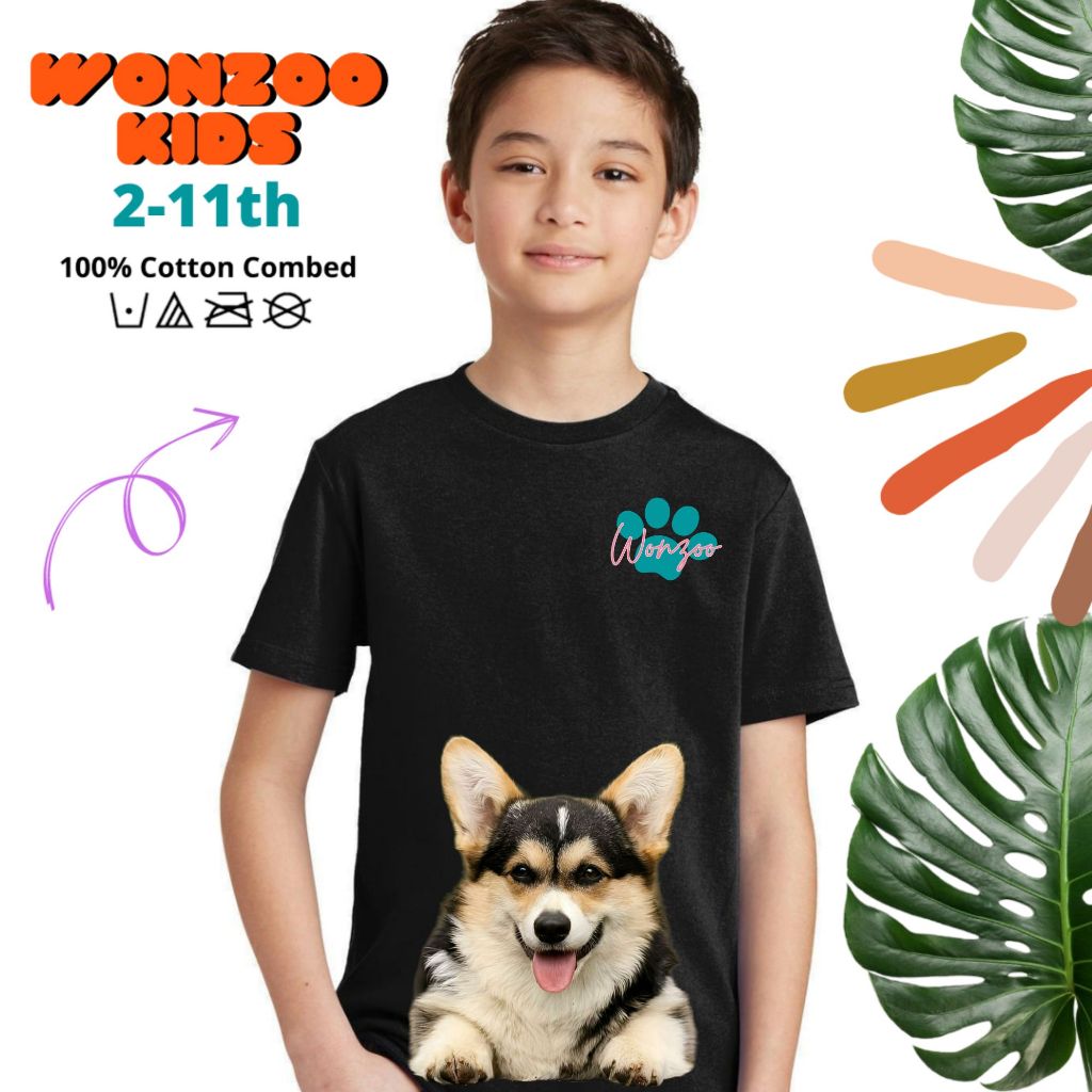 KAOS ANAK ANJING CORGIE